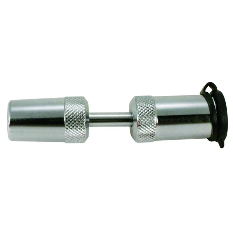 TC1 – TRIMAX Trailer Hitch Lock, Trailer Coupler Lock Fits 1/2 Inch And 7/8 Inch Coupler Span Barbell Style Chrome Pl...